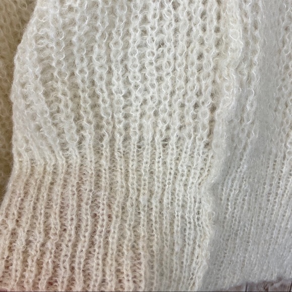 Free People Moonbeam Alpaca Blend V neck Sweater Size Large - Picture 9 of 11